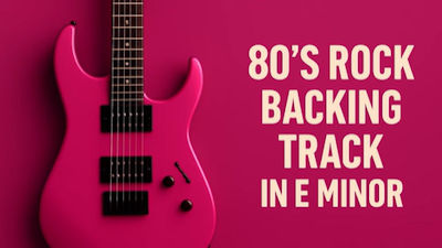 80's Rock Backing Track in E Minor. By Infinite Jam Backing Tracks