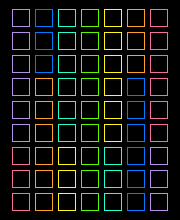 Vertical Shifting Squares