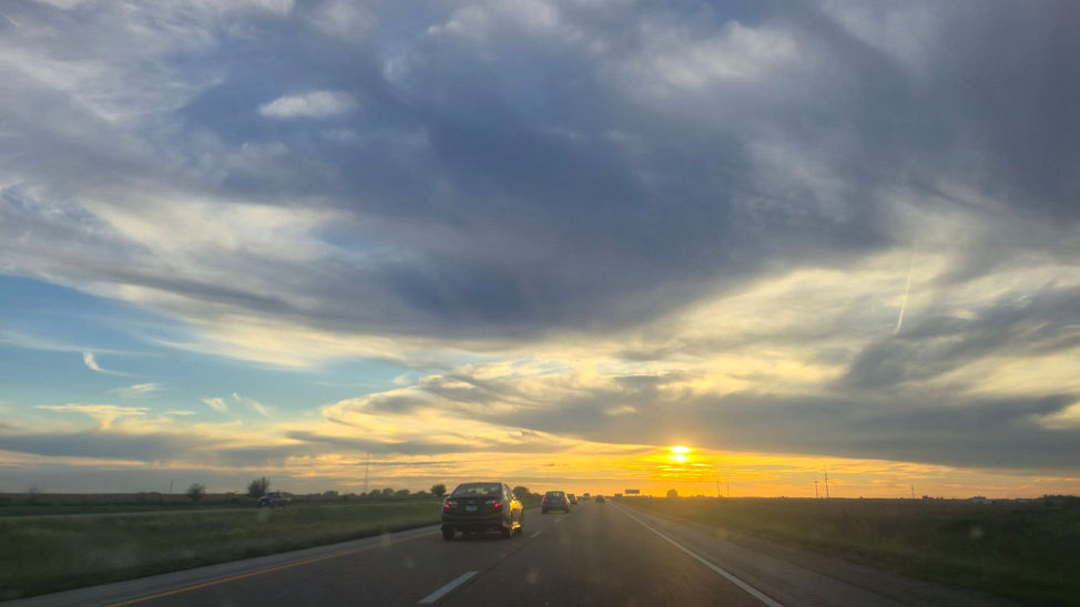 Highway Sunset. By Zack Campbell
