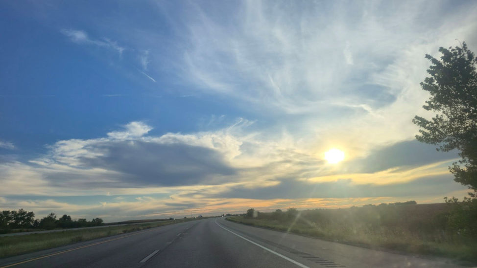 Highway Sunset. By Zack Campbell