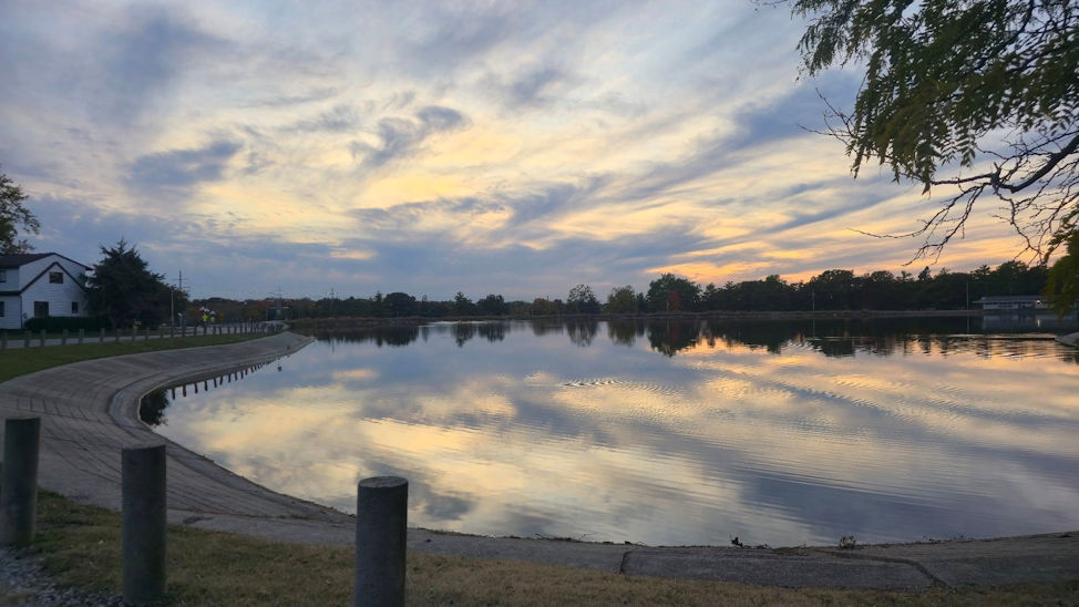 Sunset at Miller Park Lake. By Zack Campbell